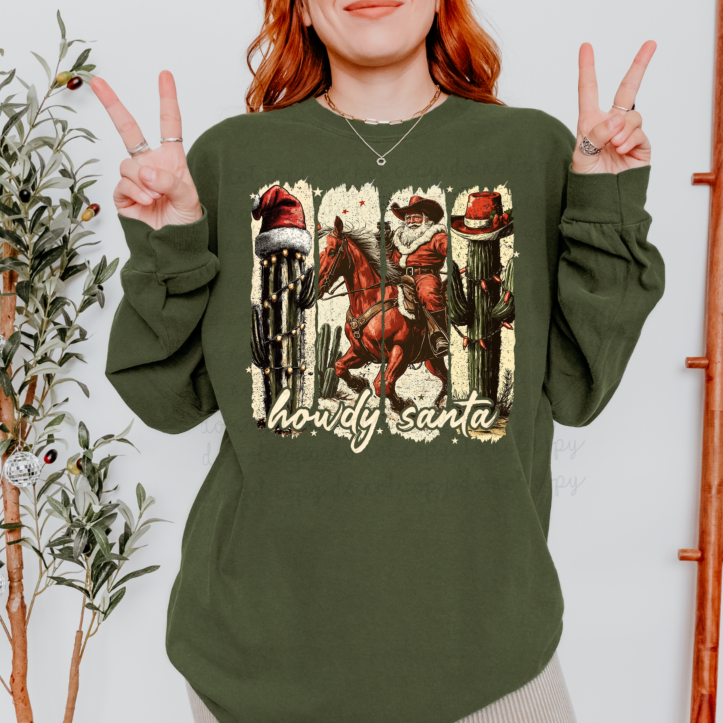 Howdy Santa DTF Transfer