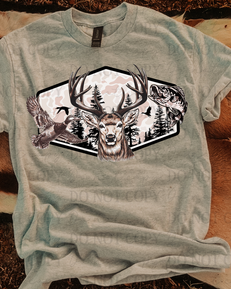 Hunting Wildlife DTF Transfer