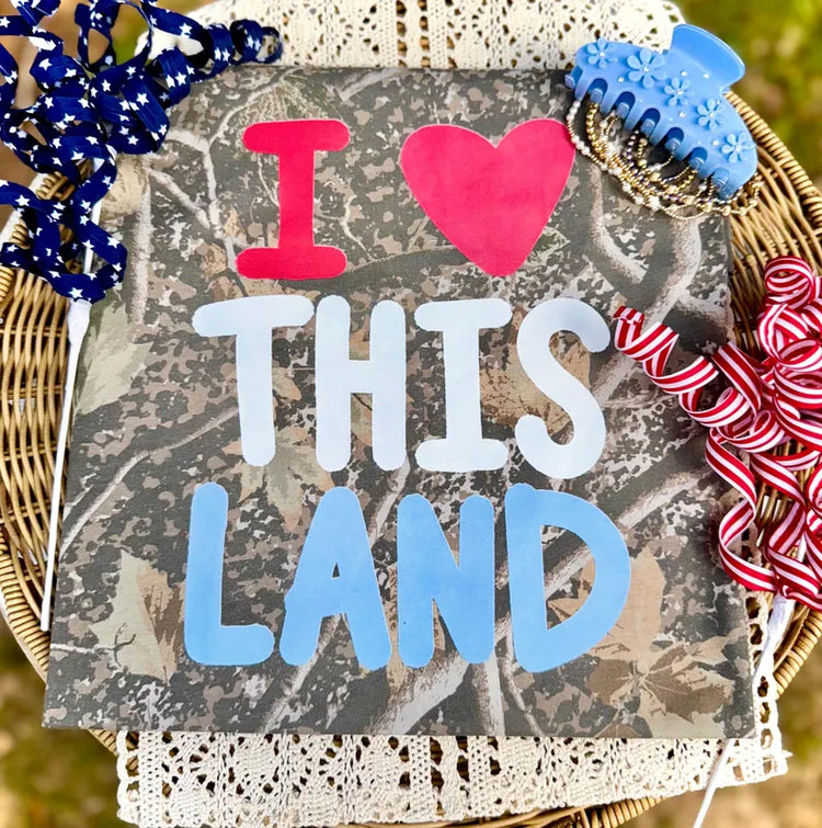 I Love This Land DTF Transfer