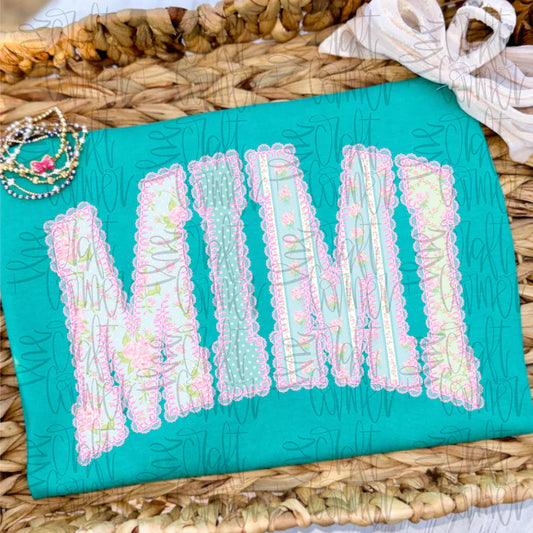 Floral Lace Mimi DTF Transfer