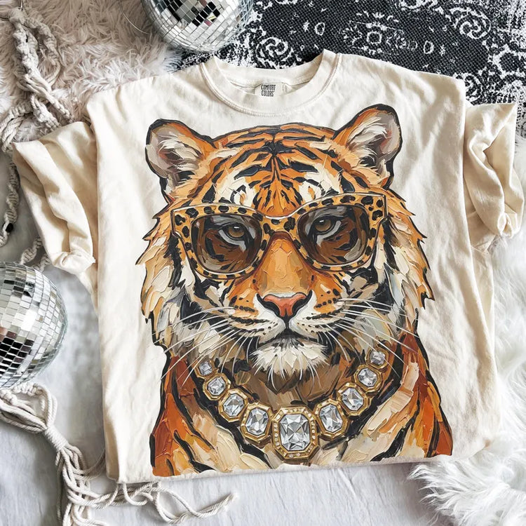 Preppy Tiger DTF Transfer