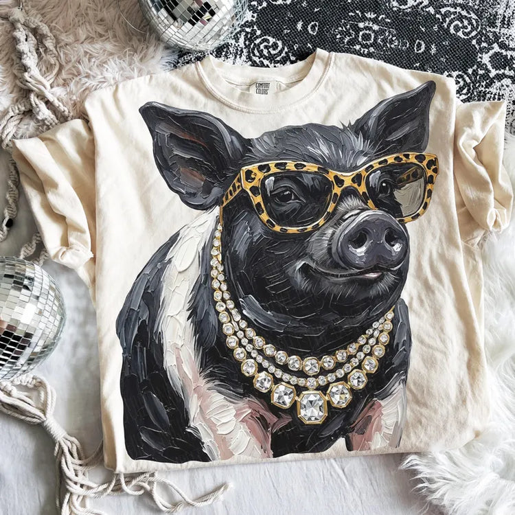 Preppy Hog/Pig DTF Transfer
