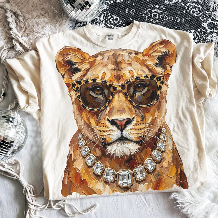 Preppy Lion DTF Transfer