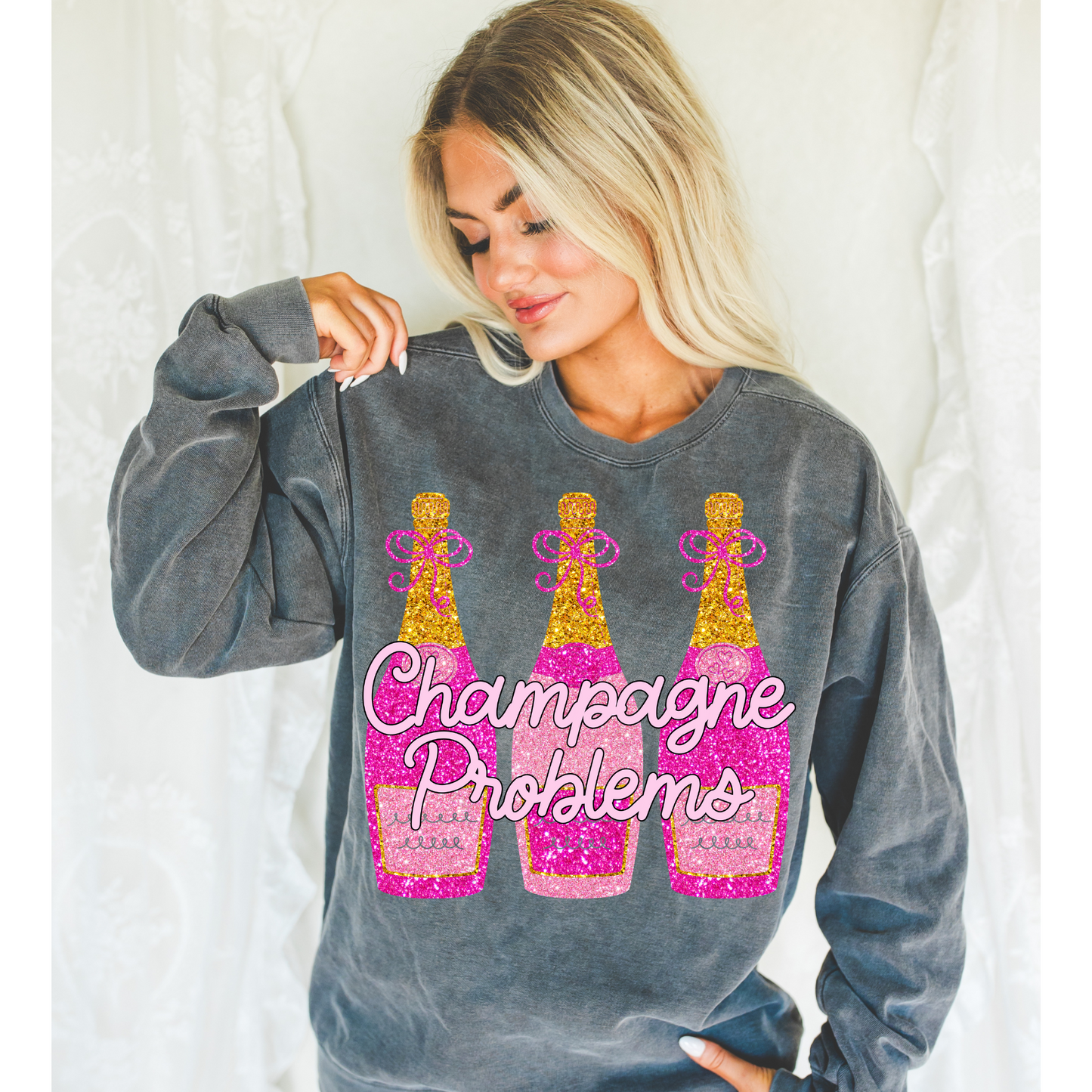 Champagne Problems DTF Transfer