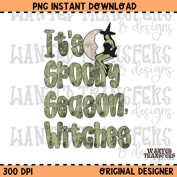 It's Spooky Season Witches PNG Digital Download