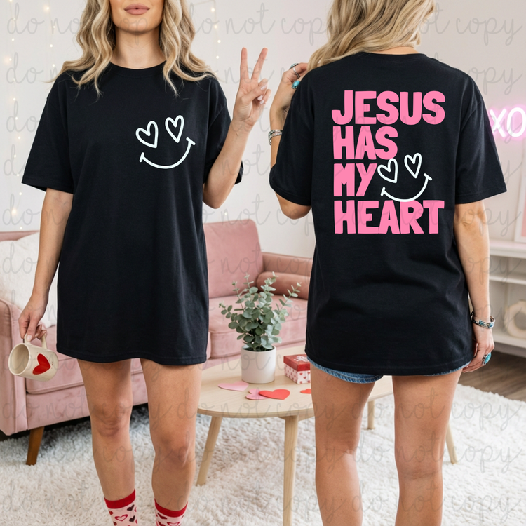 Jesus Has My Heart Exclusive Sublimation Transfer