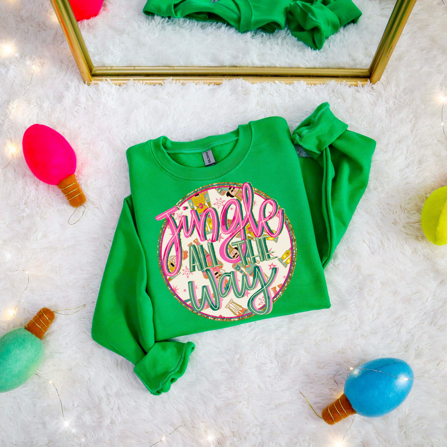 Jingle All The Way DTF Transfer