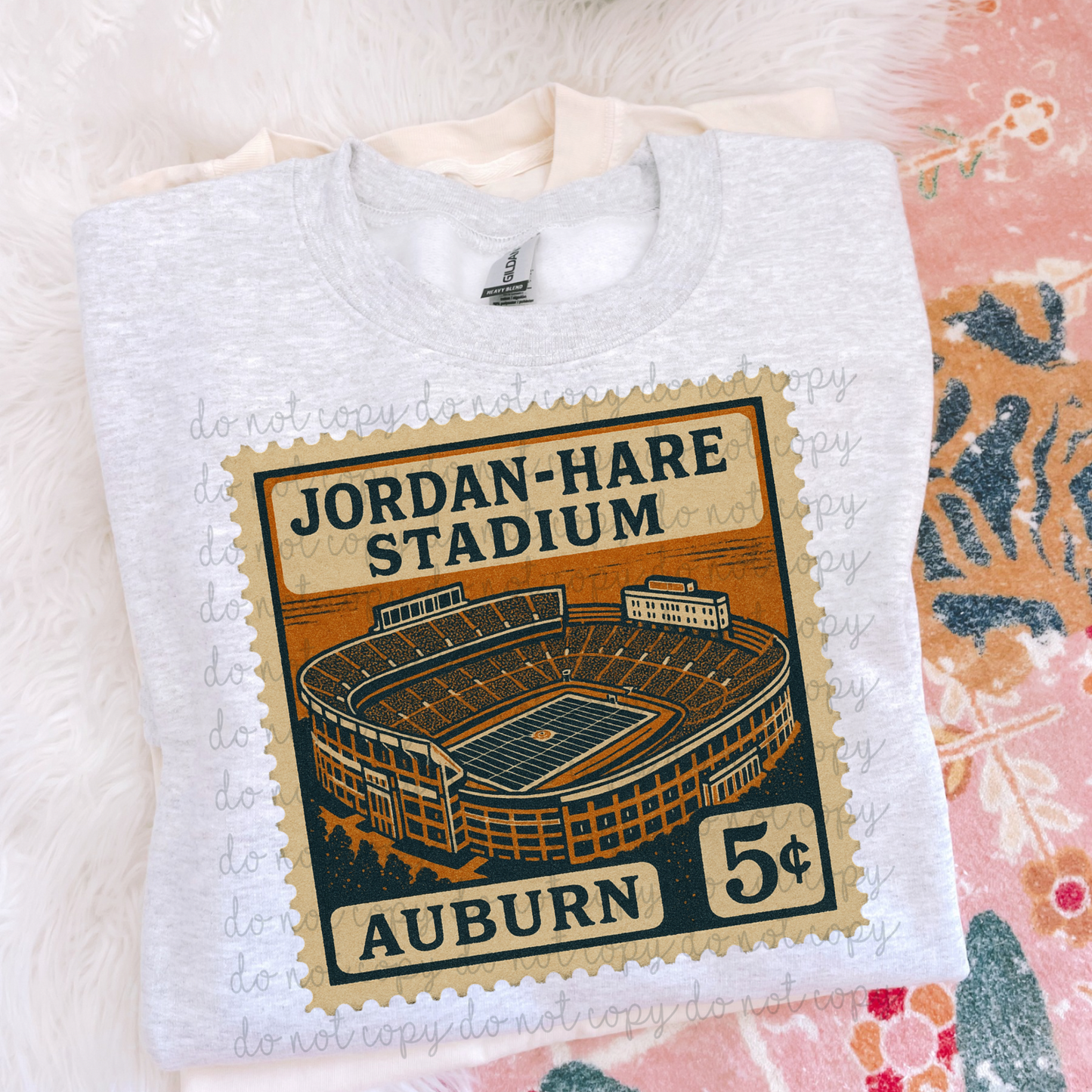 Vintage Stamp Jordan-Hare Stadium DTF Transfer