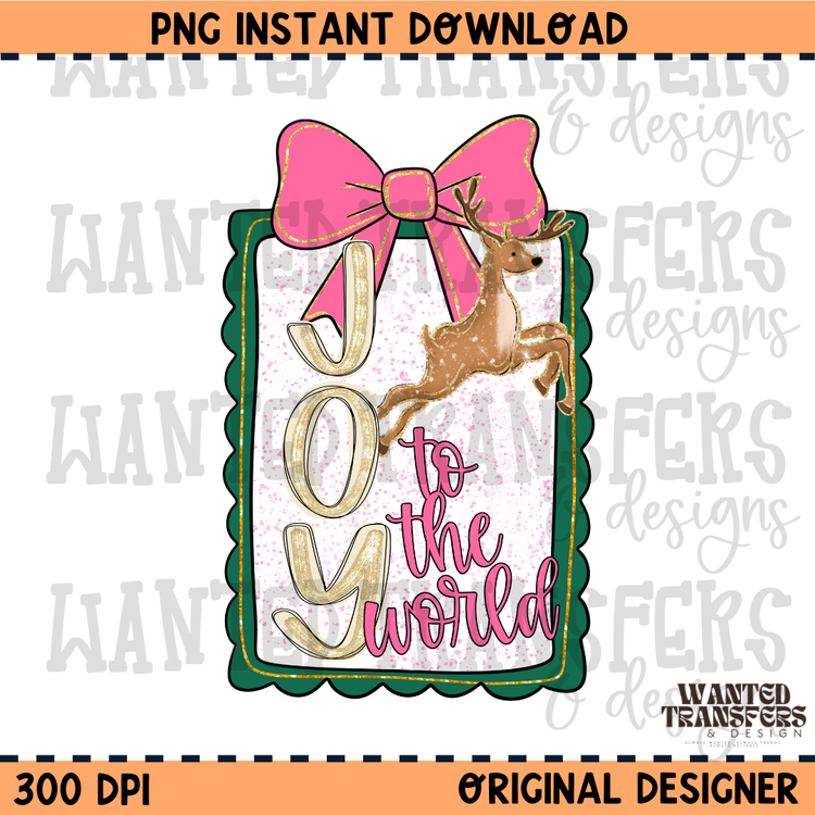 Joy To The World PNG Digital Download