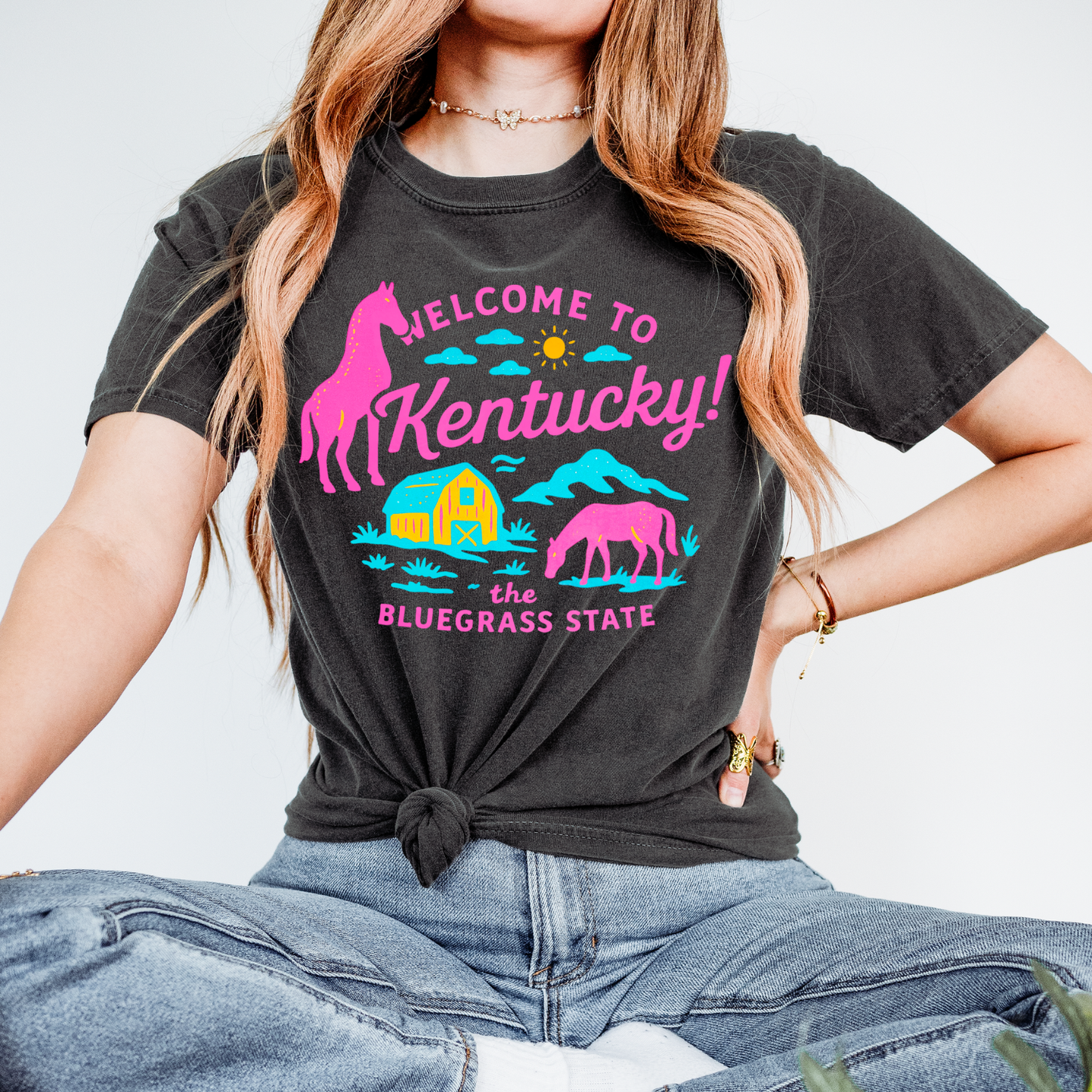 Neon Welcome To Kentucky DTF Transfer