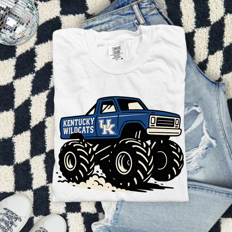 Monster Truck Game Day Kentucky Wildcats DTF Transfer