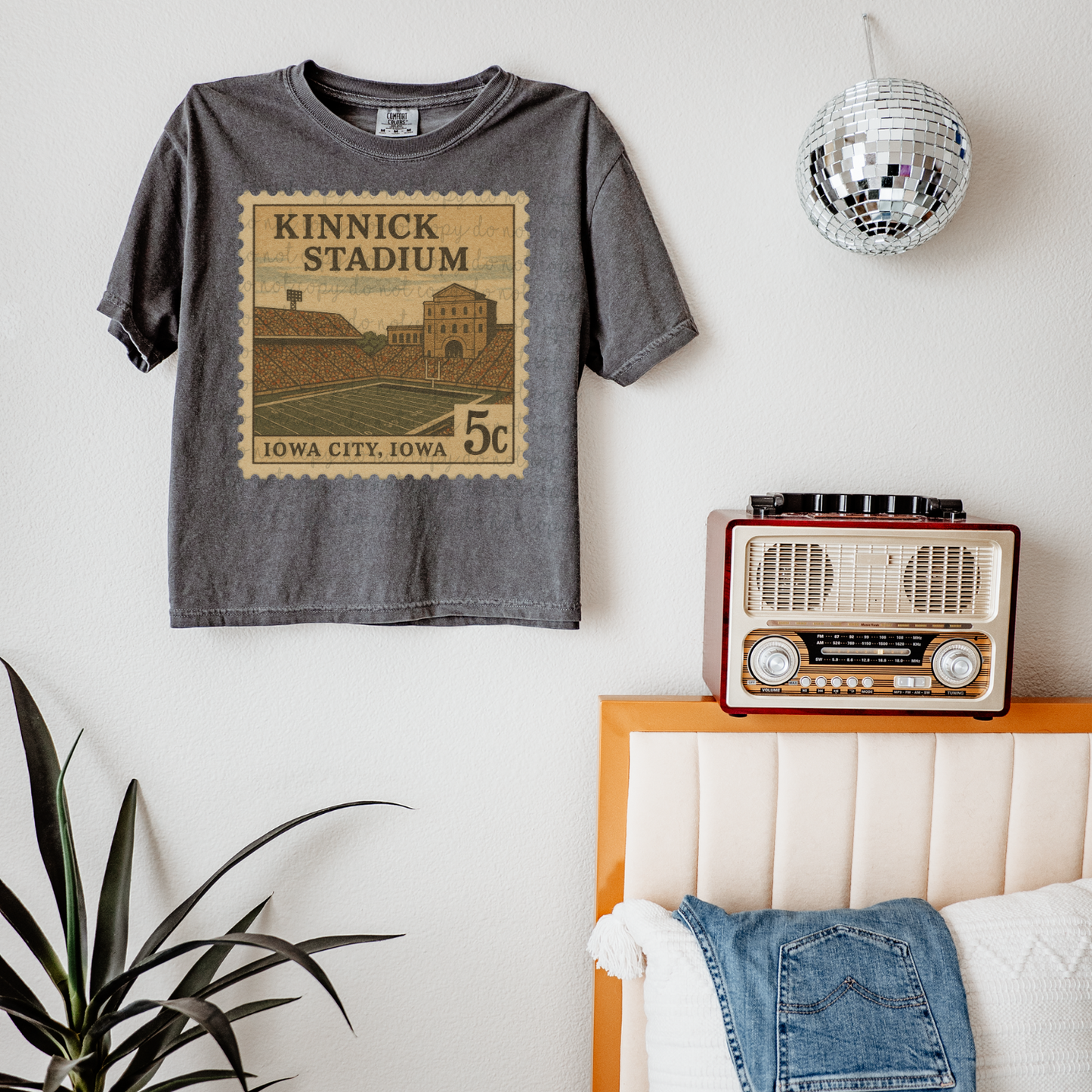 Vintage Stamp Kinnick Stadium DTF Transfer