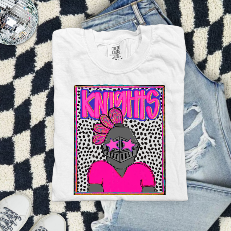 Preppy Knights (Pink) DTF Transfer