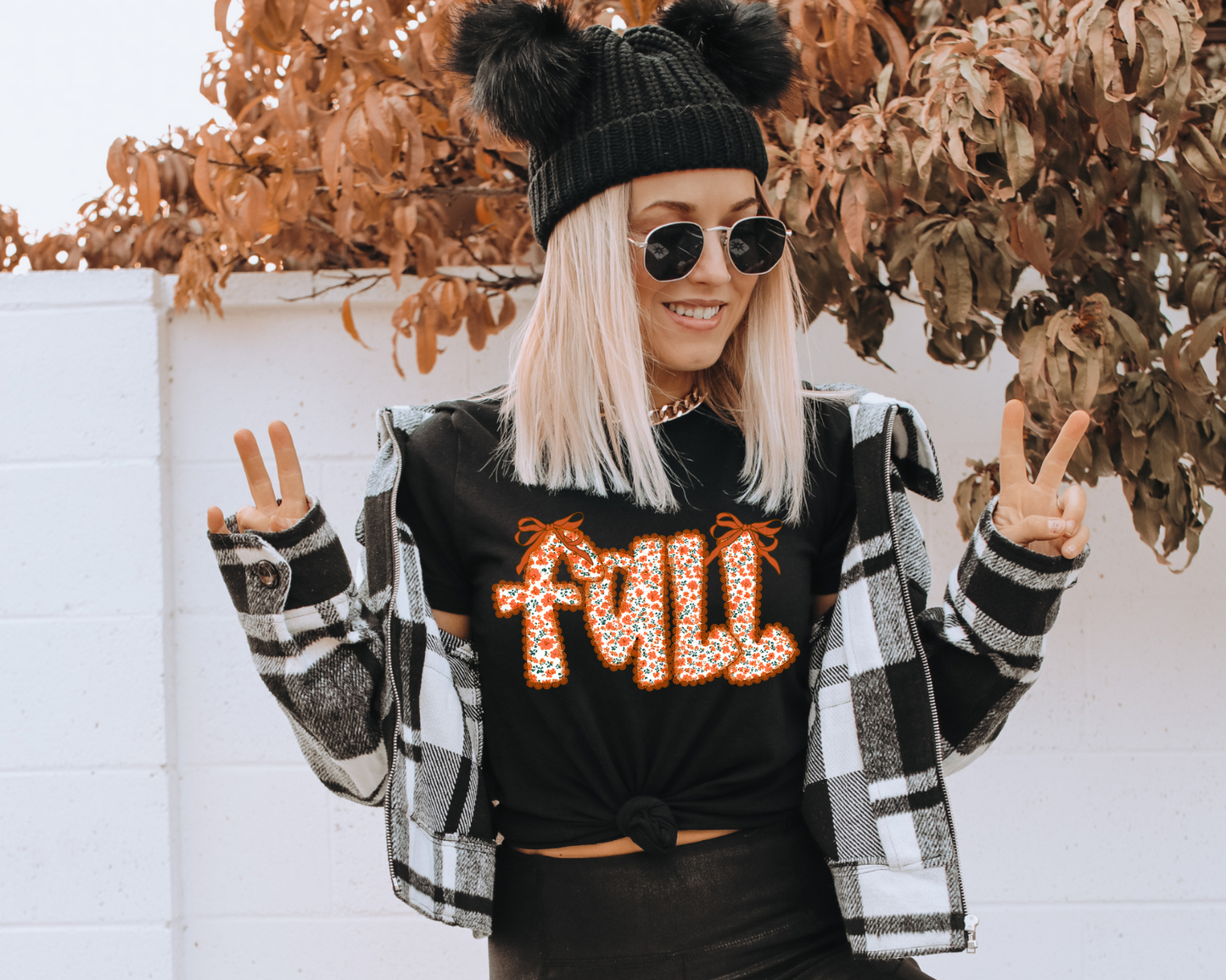 Lace Fall DTF Transfer