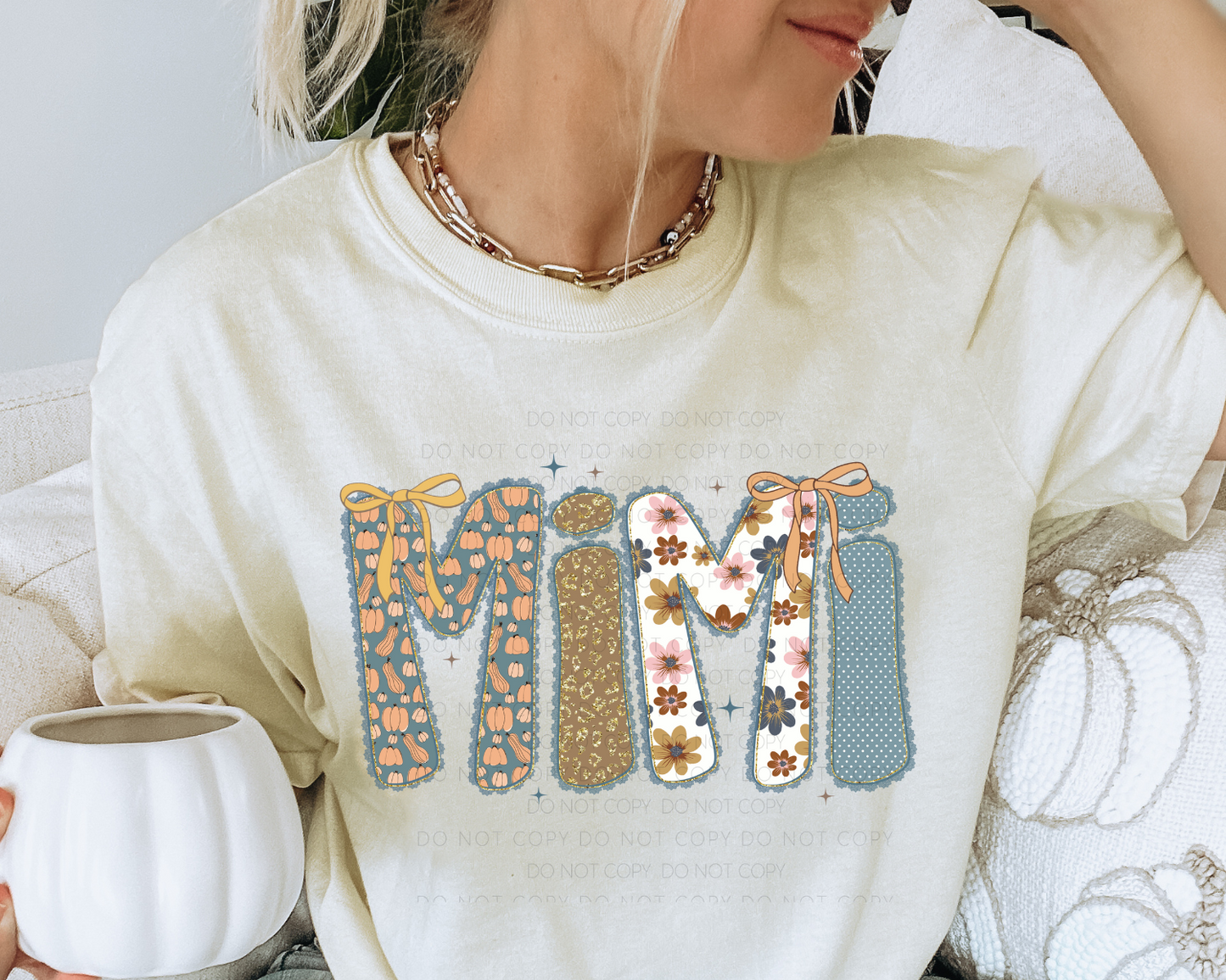 Lace Thankgiving Mimi DTF Transfer