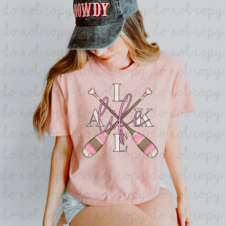 Lake Life (Pink) DTF Transfer