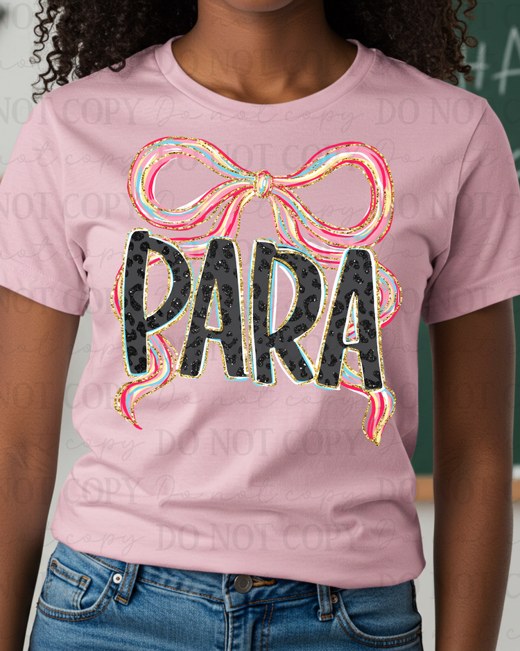 Coquette Leopard Print Para DTF Transfer