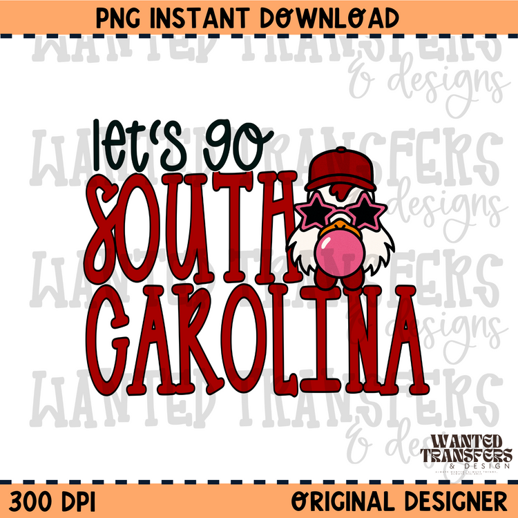 Let's Go South Carolina PNG Digital Download