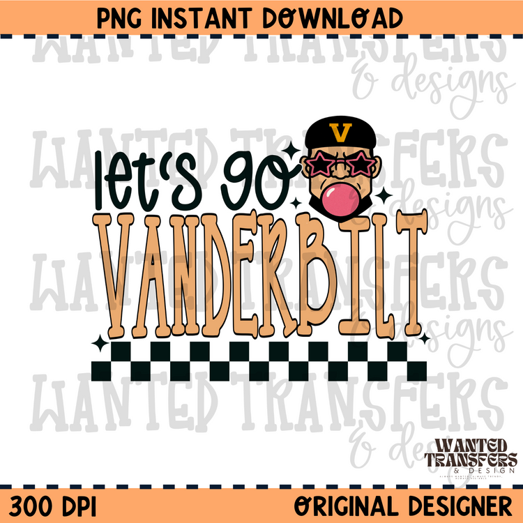 Let's Go Vanderbilt PNG Digital Download