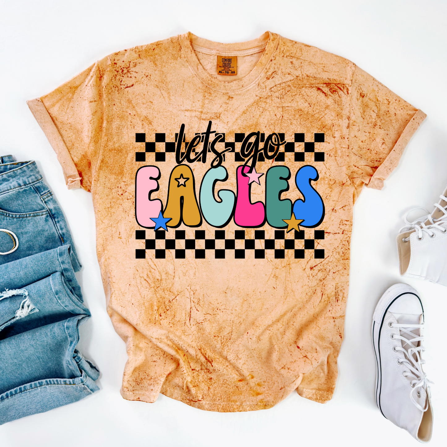 Let's Go Eagles DTF Transfer