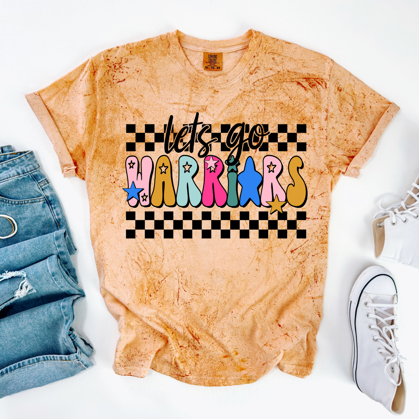 Let's Go Warriors DTF Transfer