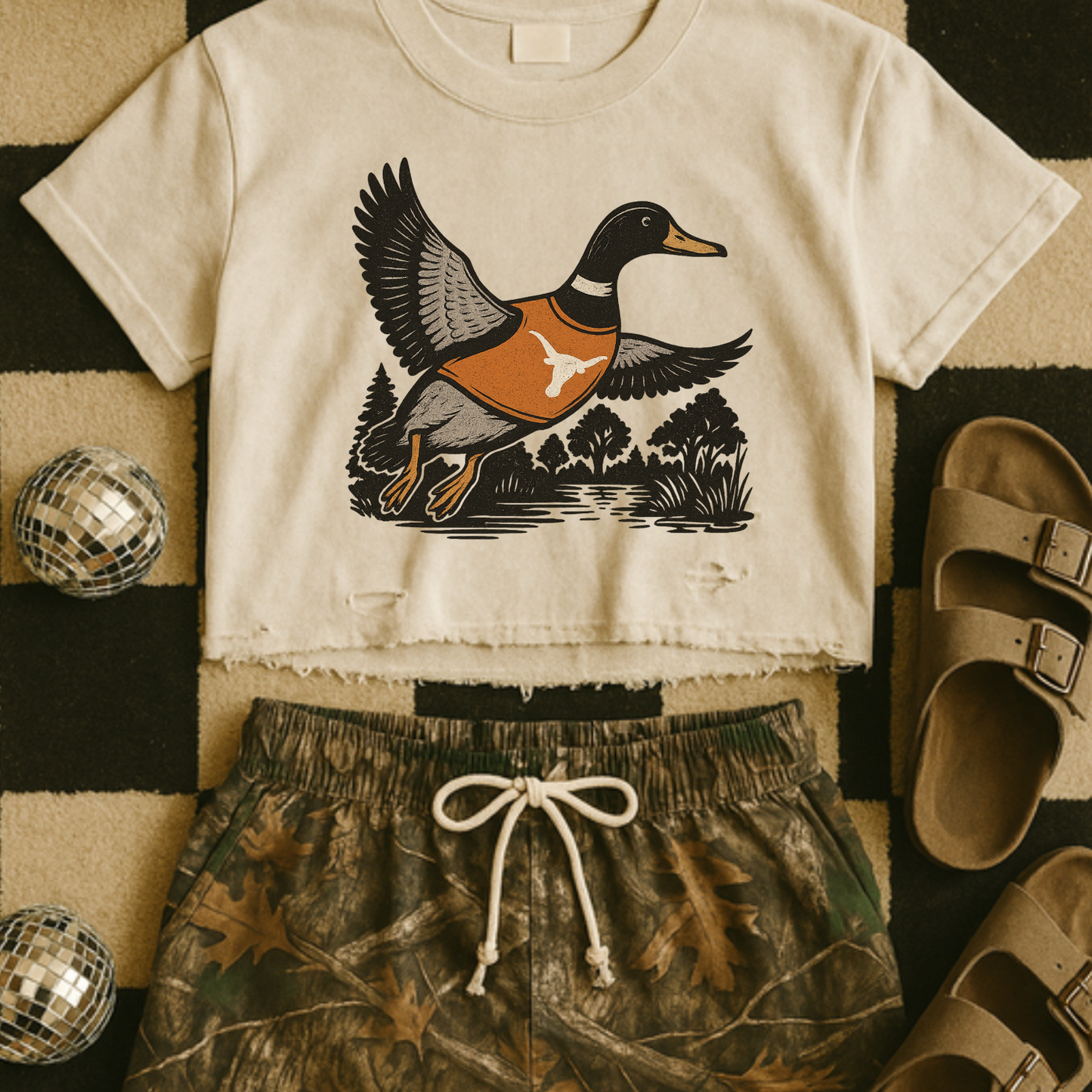 Mallard Game Day Longhorns DTF Transfer