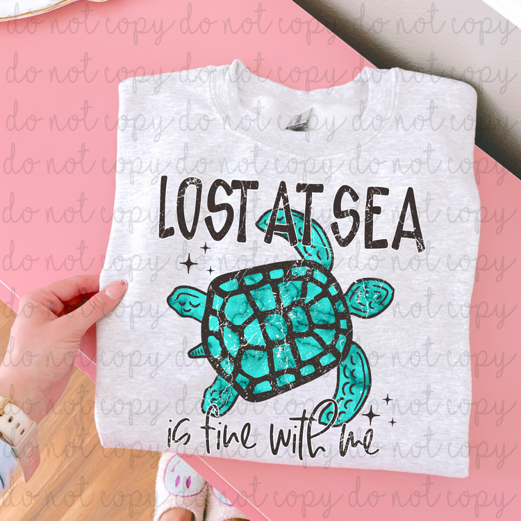 Lost At Sea (Turtle) PNG Digital Download