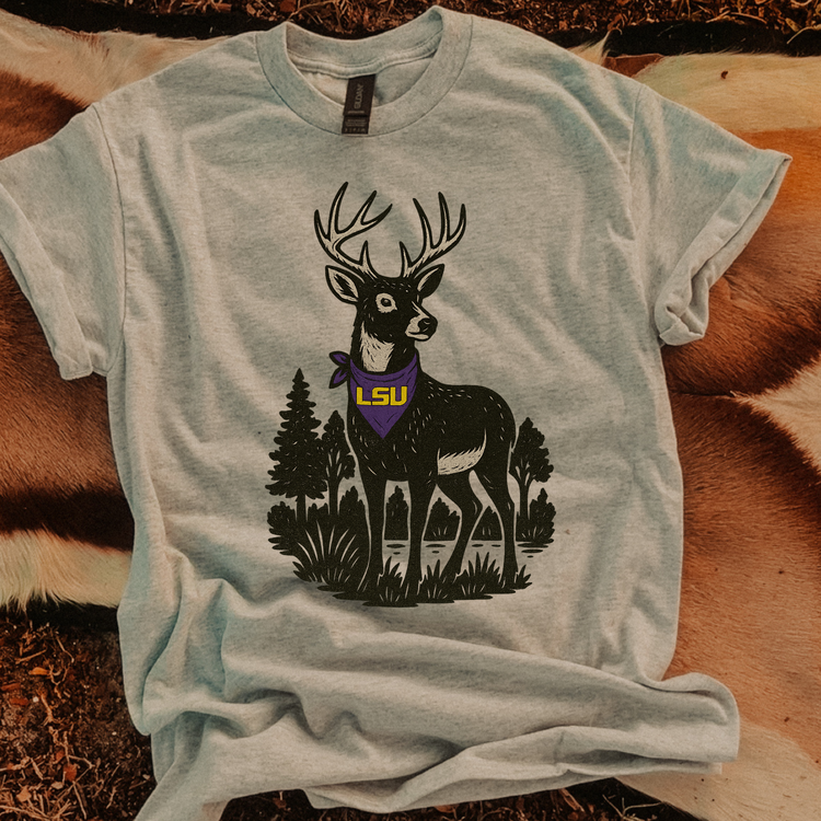 Deer Louisiana State University DTF Transfer