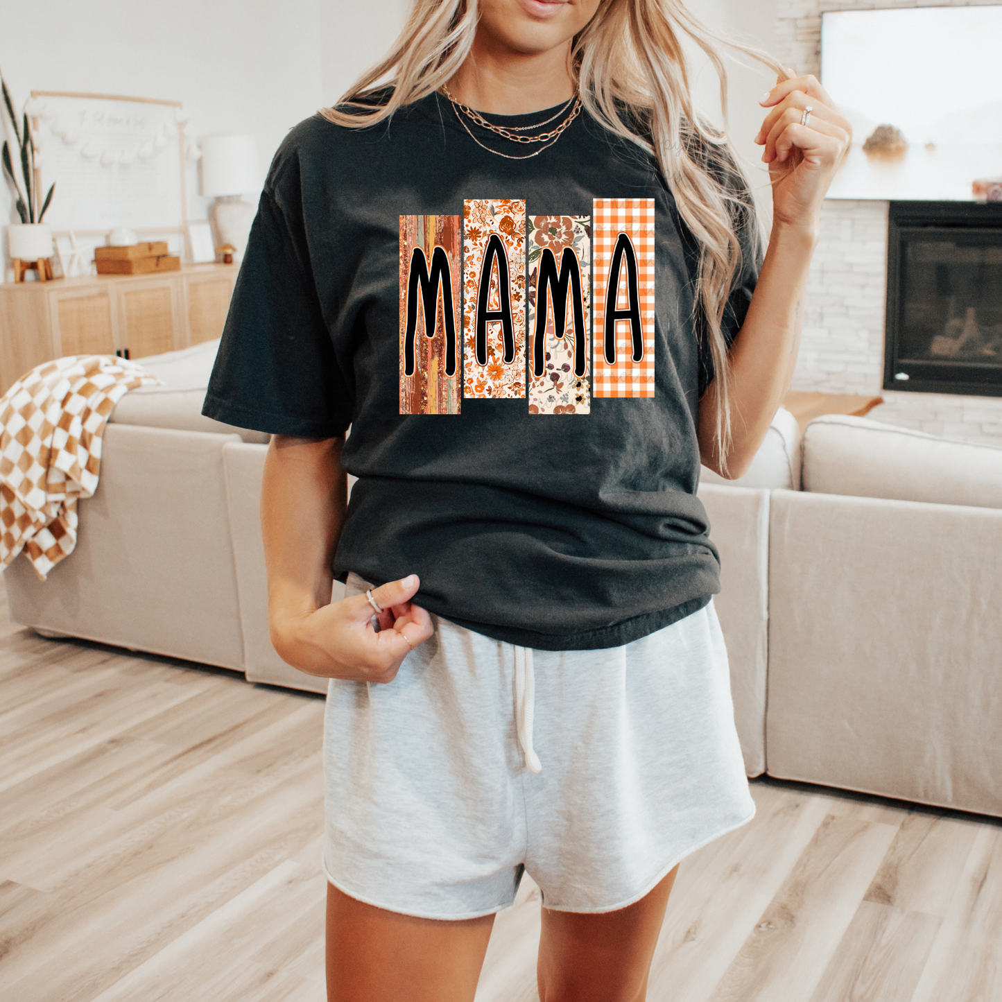 Mama Fall Frame DTF Transfer