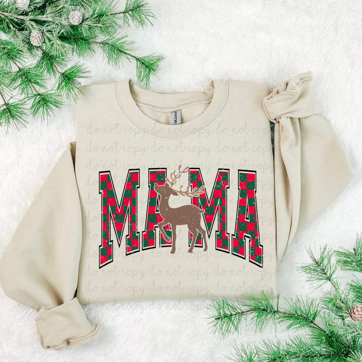 Mama Reindeer DTF Transfer