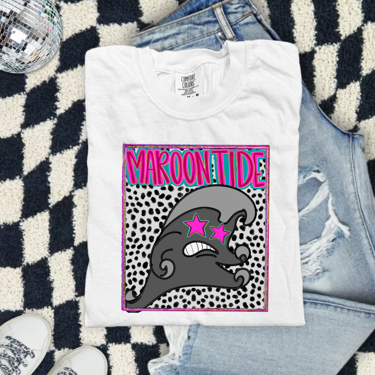Preppy Maroon Tide (Pink) DTF Transfer