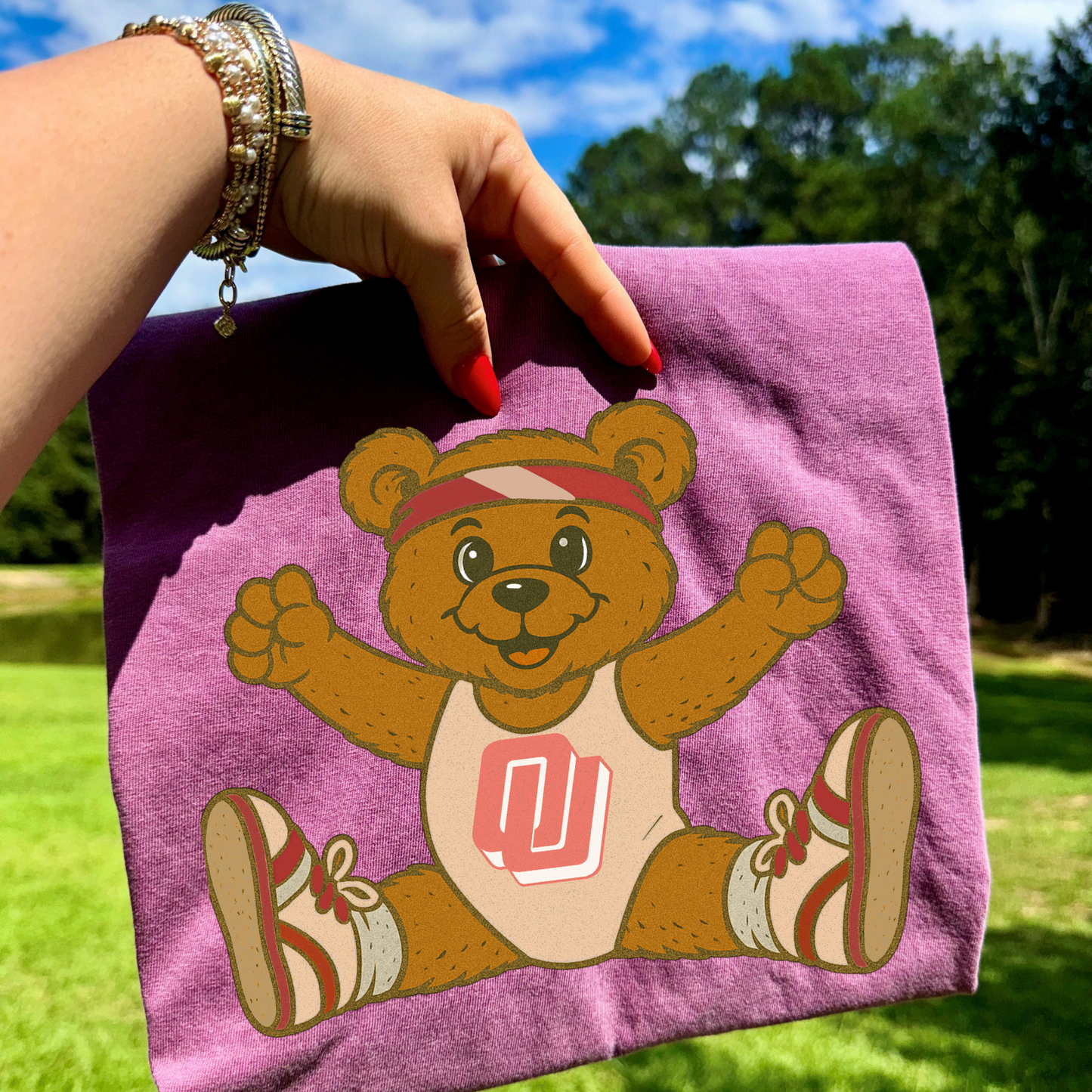 Mascot Bear Buckeyes DTF Transfer
