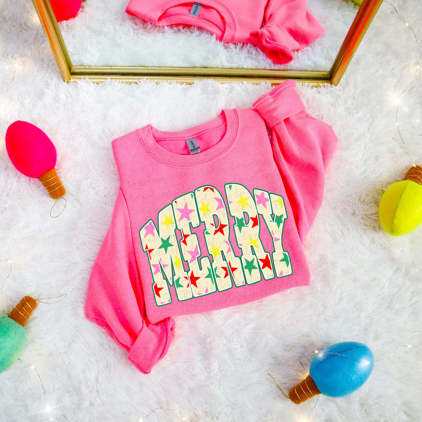 Merry Stars DTF Transfer