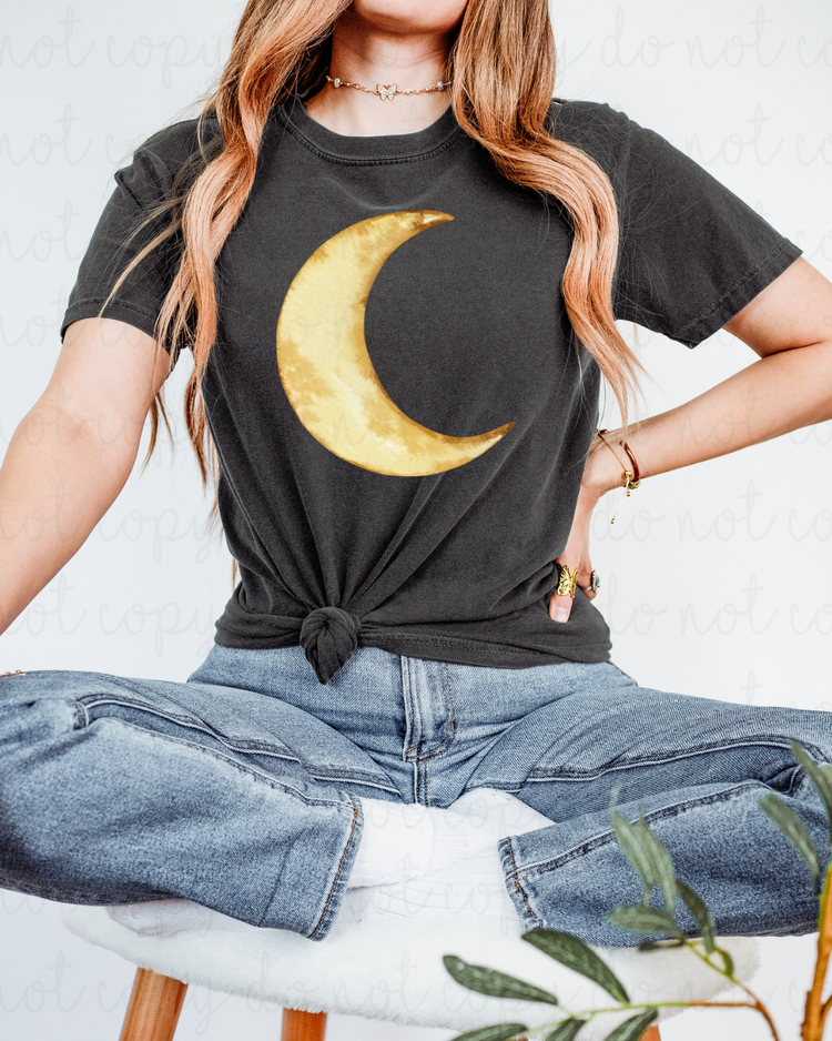 Crescent Moon DTF Transfer