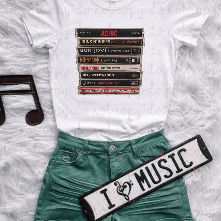 Music Cassettes DTF Transfer