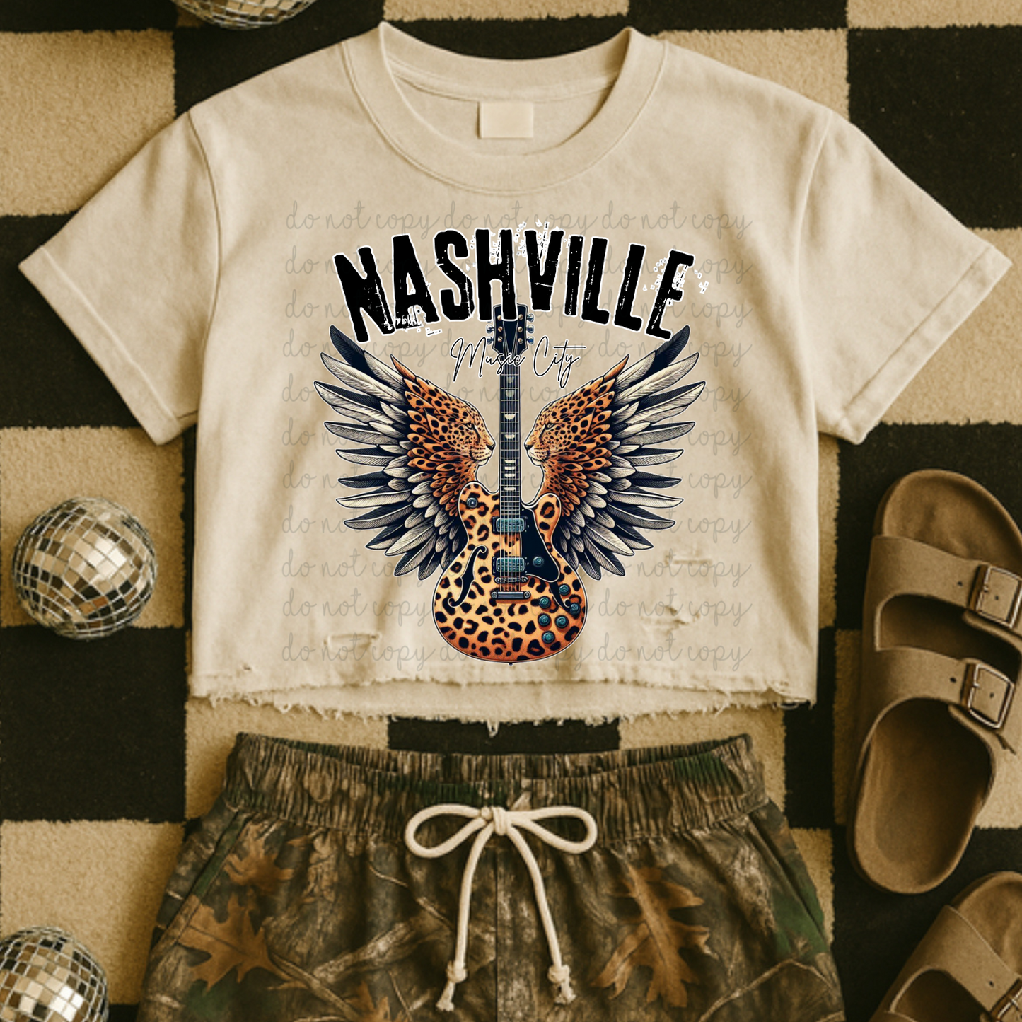 Nashville Music City DTF Transfer