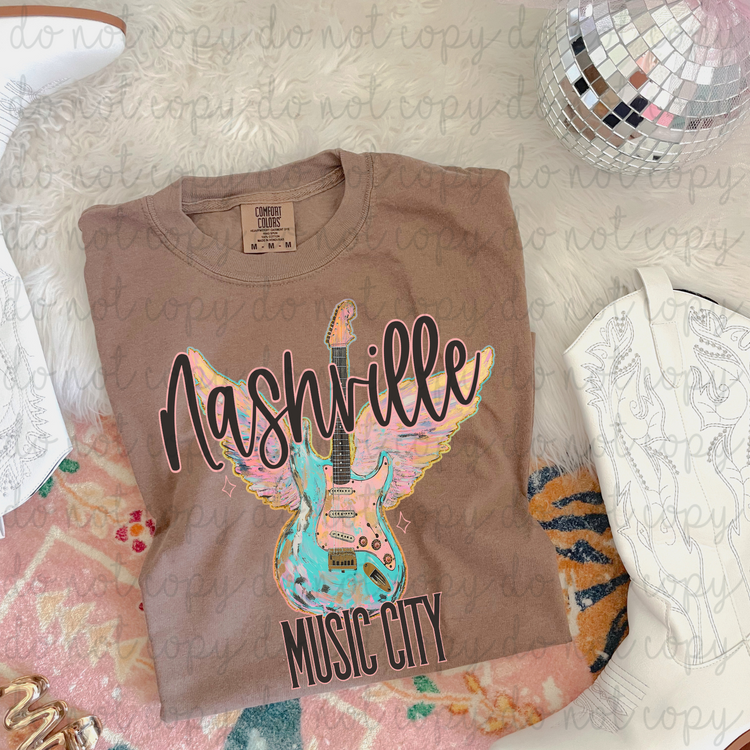 Nashville Music City PNG Digital Download