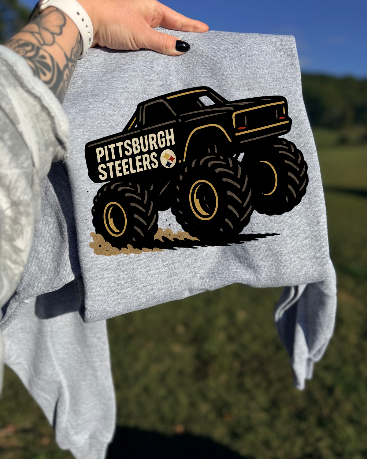 Monster Truck Pittsburgh Steelers DTF Transfer