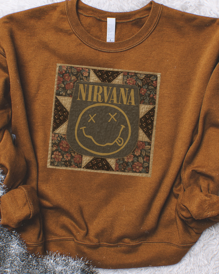 Nirvana Quilt Patch DTF Transfer