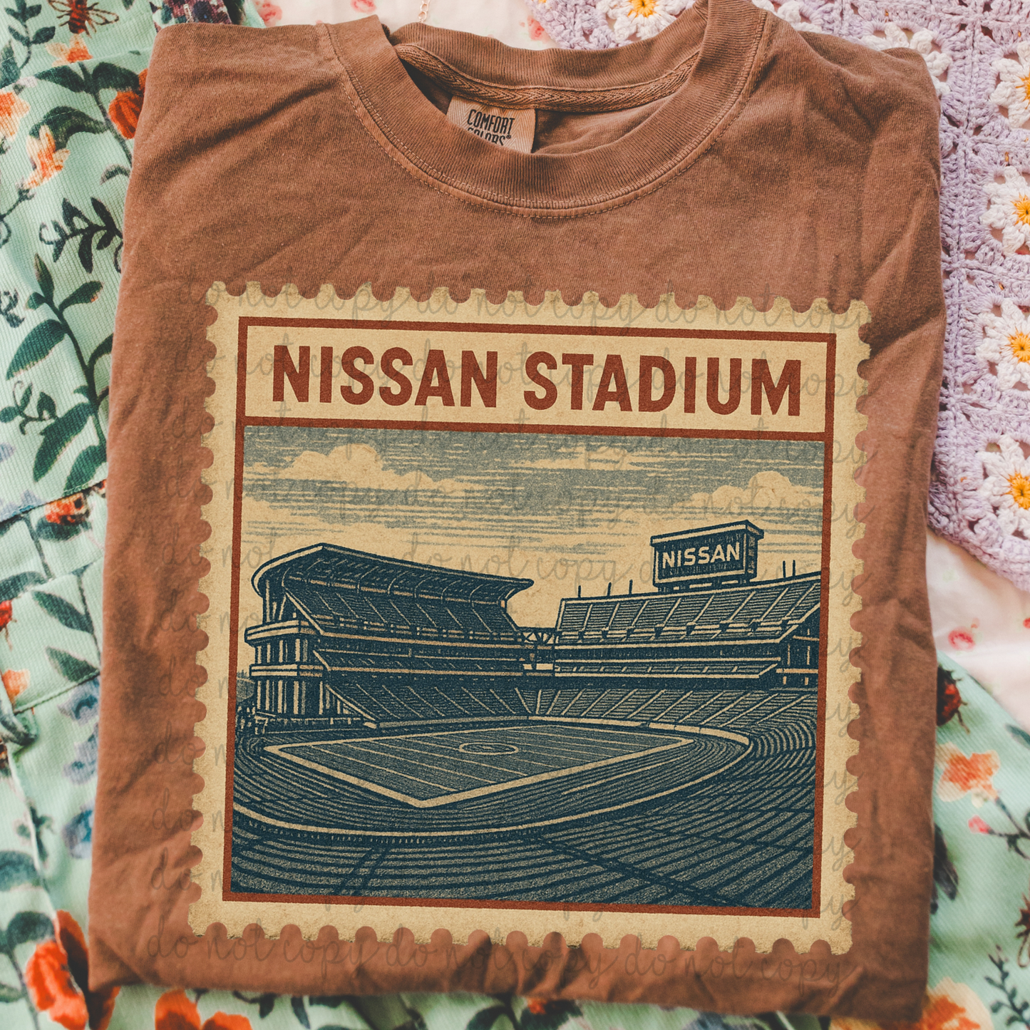 Vintage Stamp Nissan Stadium DTF Transfer