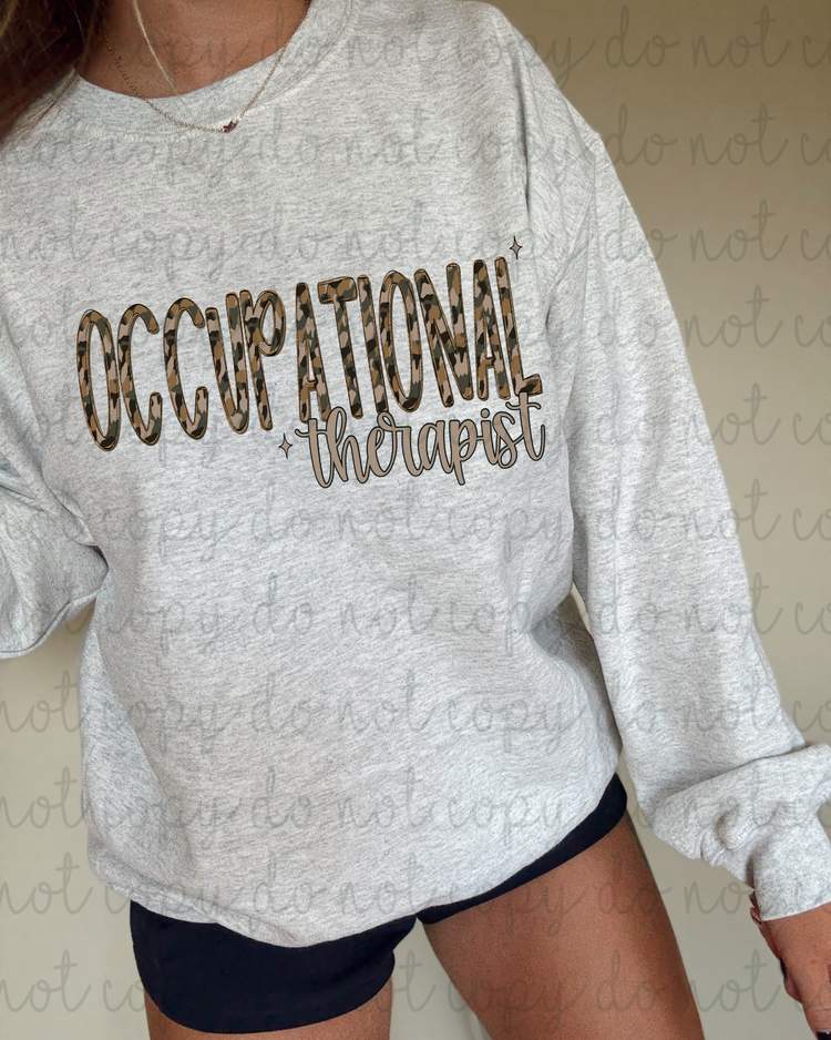 Camo Occupational Therapist PNG Digital Download