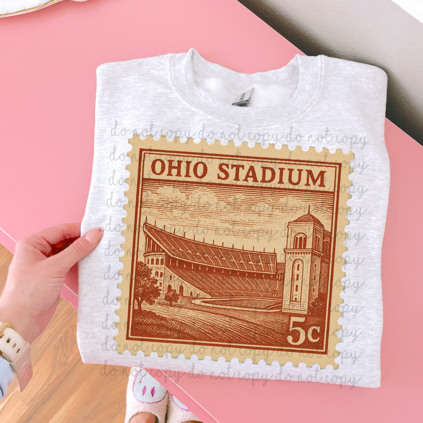 Vintage Stamp Ohio Stadium DTF Transfer