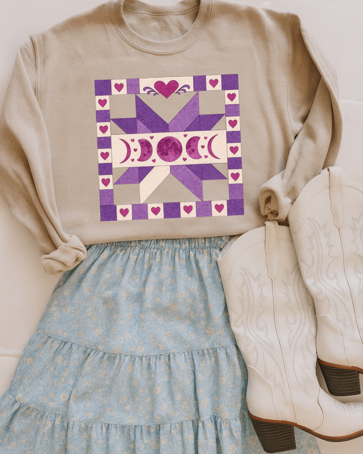 Old Timers Purple Moons DTF Transfer