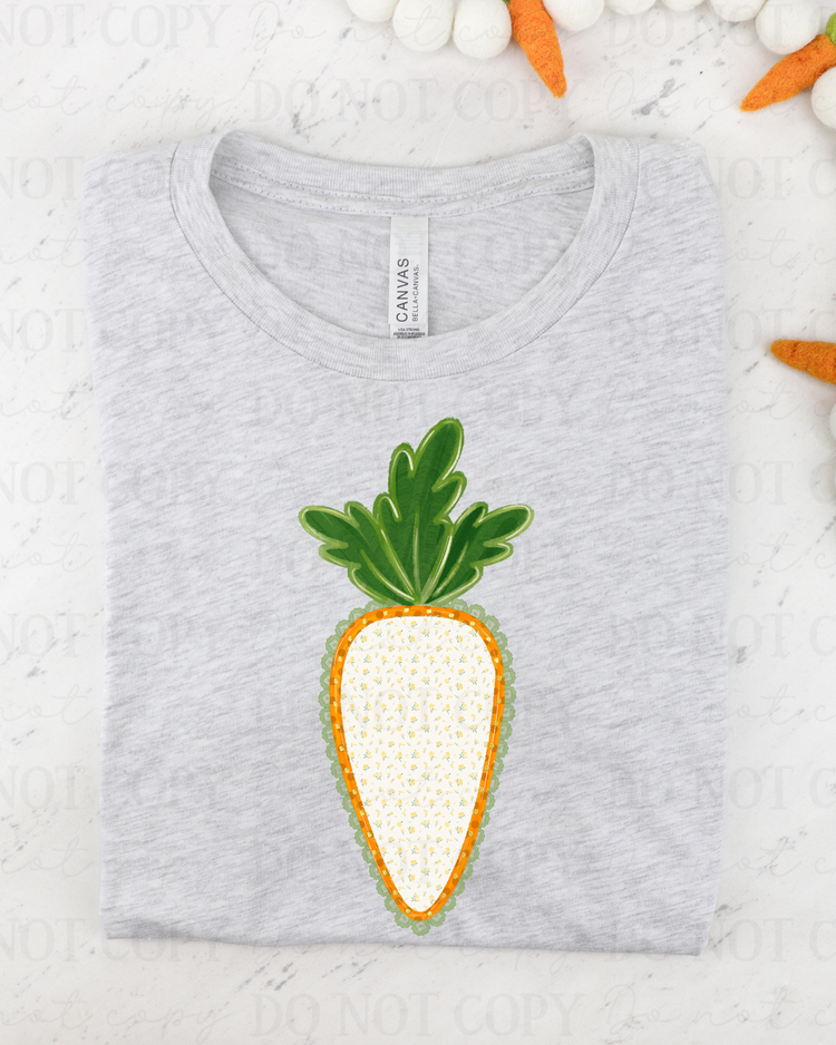 Orange Carrot DTF Transfer