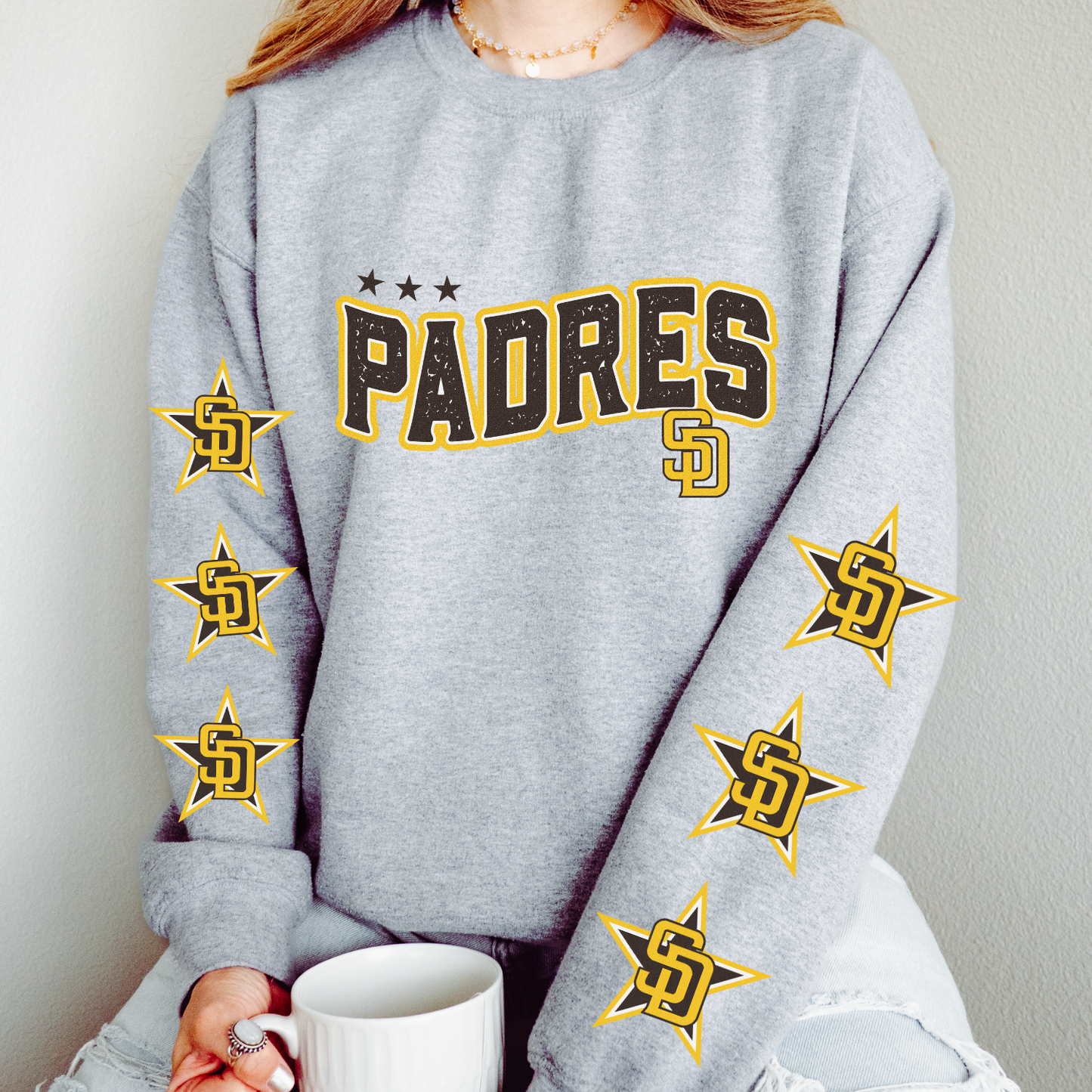 Padres Star DTF Transfer (BOTH SLEEVE + FRONT)