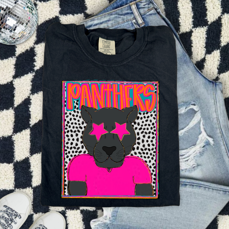 Preppy Panthers (Orange) DTF Transfer