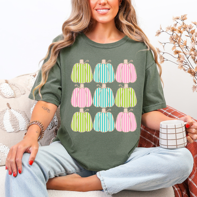 Pastel Pumpkins DTF Transfer