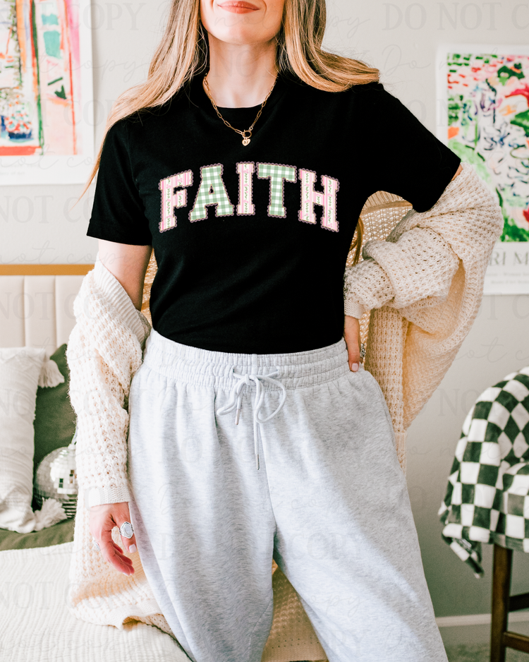 Pink Faith DTF Transfer
