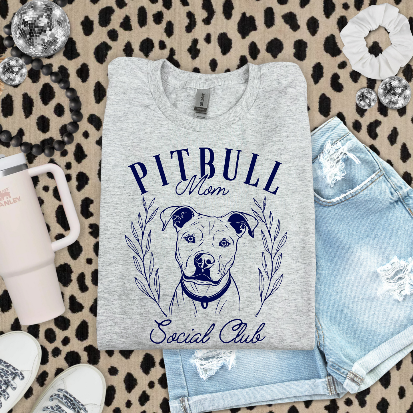 Pitbull Mom Social Club DTF Transfer