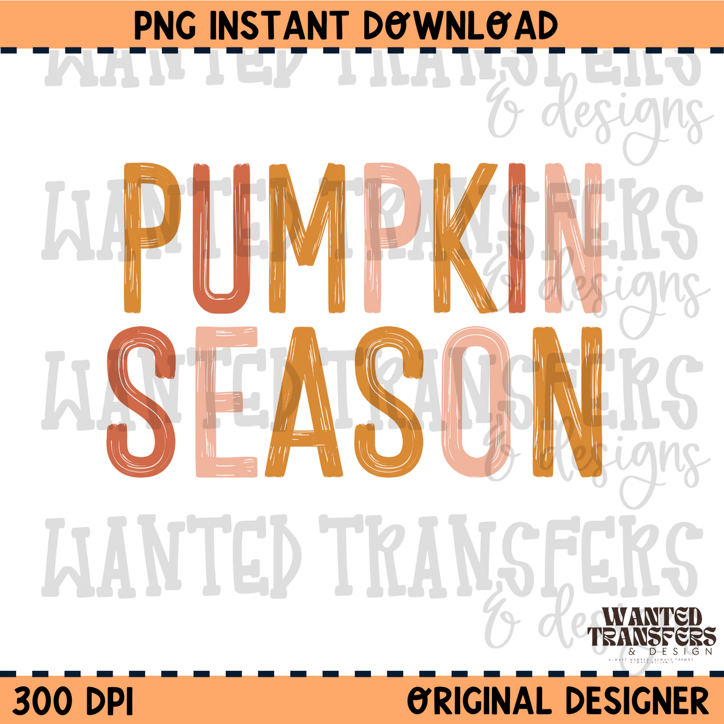 Pumpkin Season PNG Digital Download